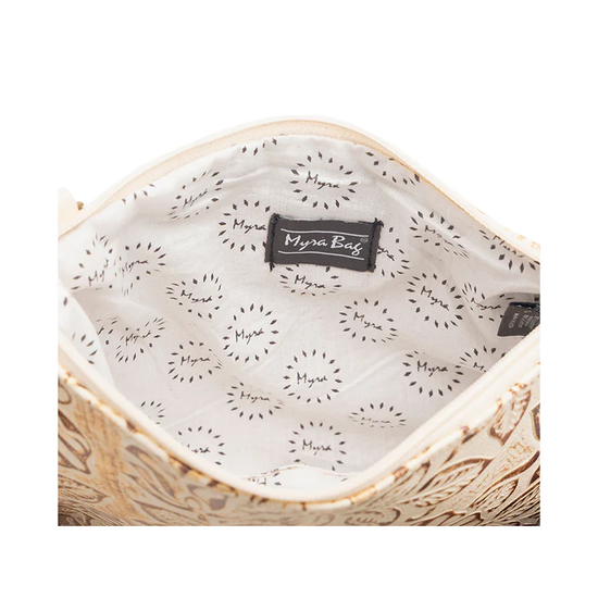 Myra Bag Ladies Fennington Leather Ivory Crossbody Bag S-9559