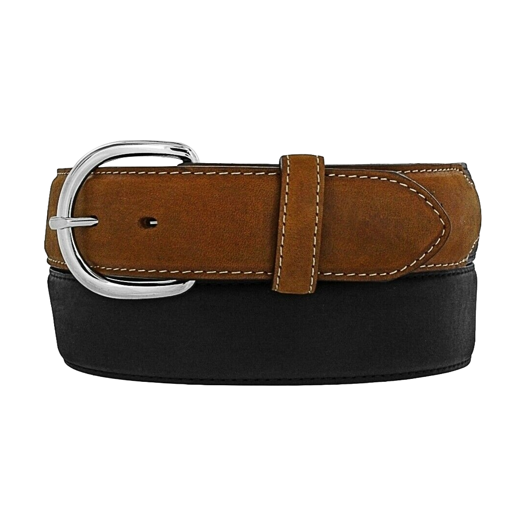 Justin Men's Black & Brown Classic Western Belt 53700
