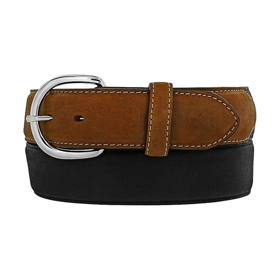 Justin Men's Black & Brown Classic Western Belt 53700