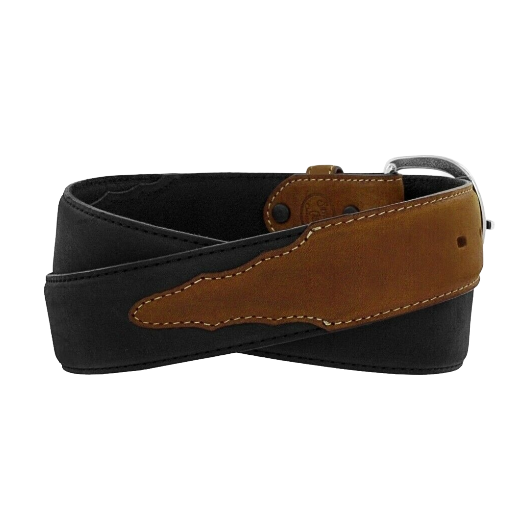 Justin Men's Black & Brown Classic Western Belt 53700