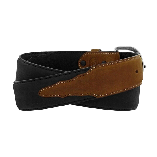 Justin Men's Black & Brown Classic Western Belt 53700