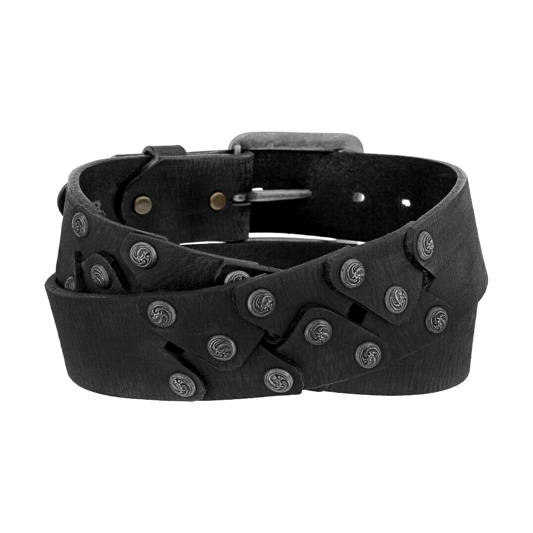 Justin Men's Black 'Ol Riveter Belts C13493