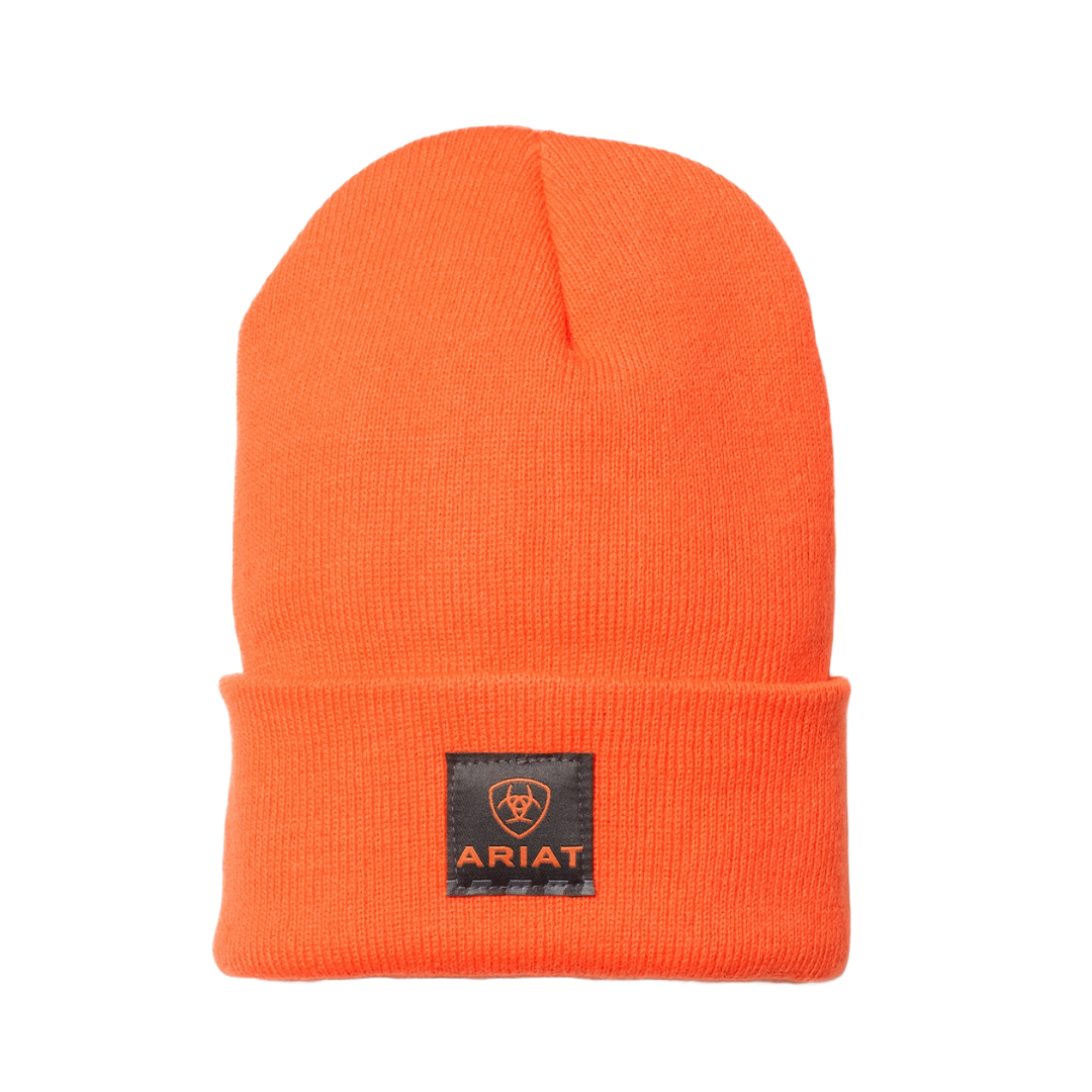 Ariat Men's Rebar Bright Orange Insulated Watch Cap Beanie 10024504