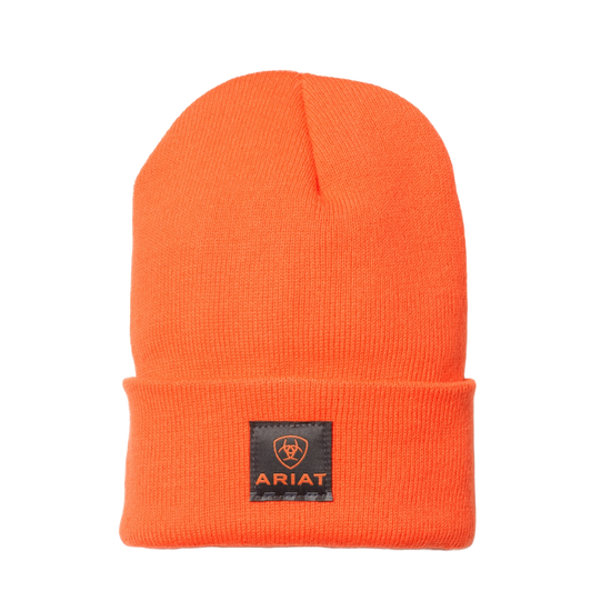 Ariat Men's Rebar Bright Orange Insulated Watch Cap Beanie 10024504