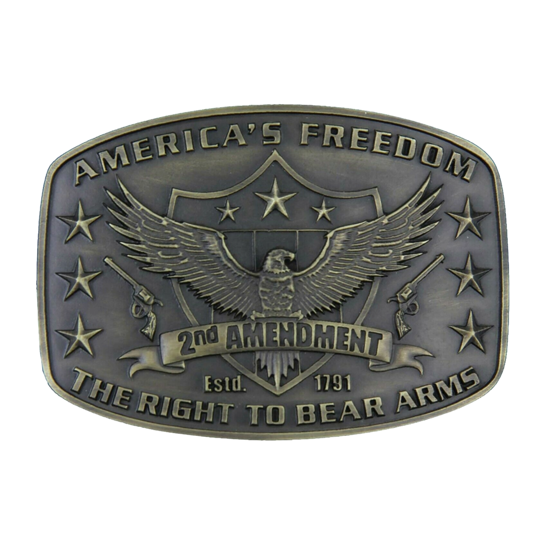 Montana Silversmiths 2nd Amendment Heritage Attitude Buckle A272