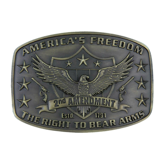 Montana Silversmiths 2nd Amendment Heritage Attitude Buckle A272