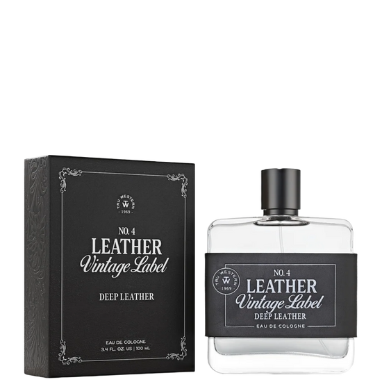 Tru Western Men's Vintage Label Deep Leather No 4. 3.4oz Cologne 98089