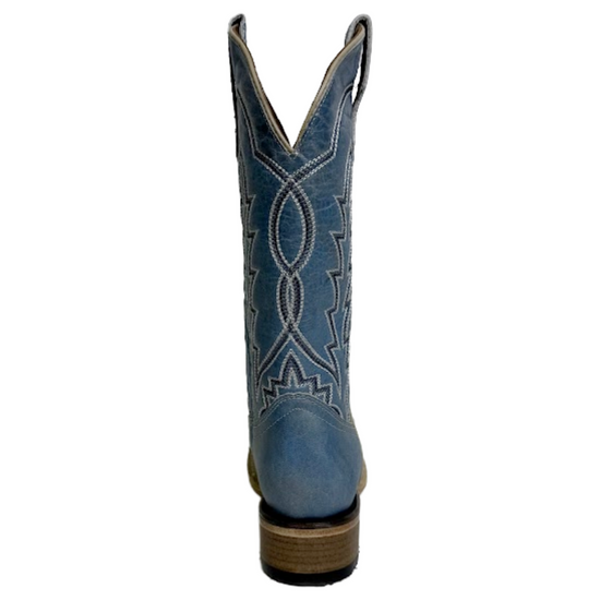 Circle G Ladies Embroidered Light Blue Western Boot L6334
