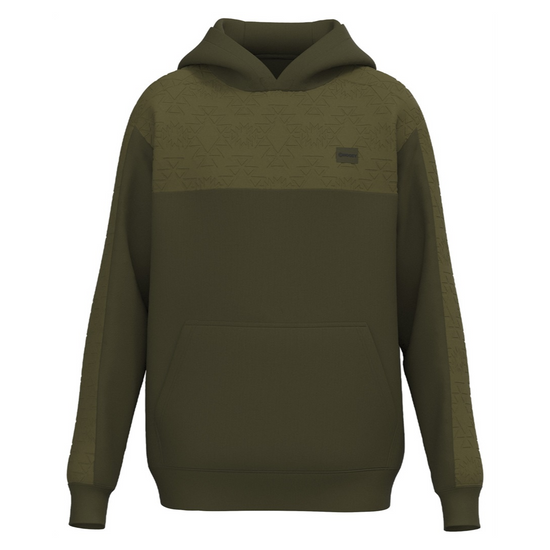 Hooey Men's Dragger Olive Tapping Yoke Hoodie HH1396DKOL