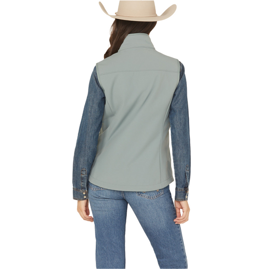 Cinch Ladies Green Windproof Zip Vest MAV9922002