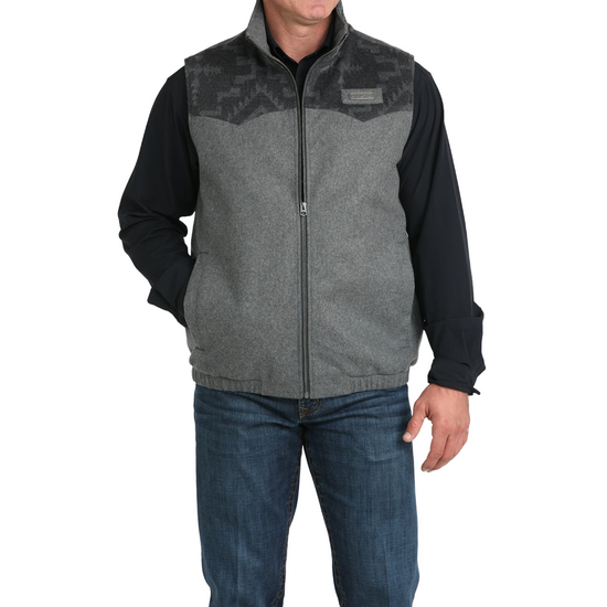 Cinch Men's Grey Wooly Concealed Carry Vest MWV1543015