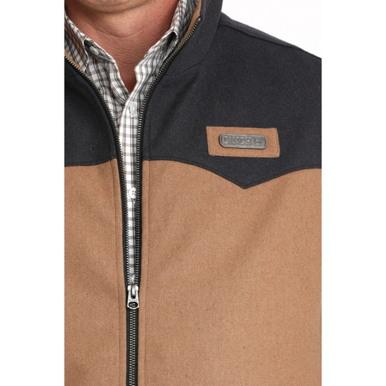 Cinch Men's Brown Concealed Carry Wooly Vest MWV1543014