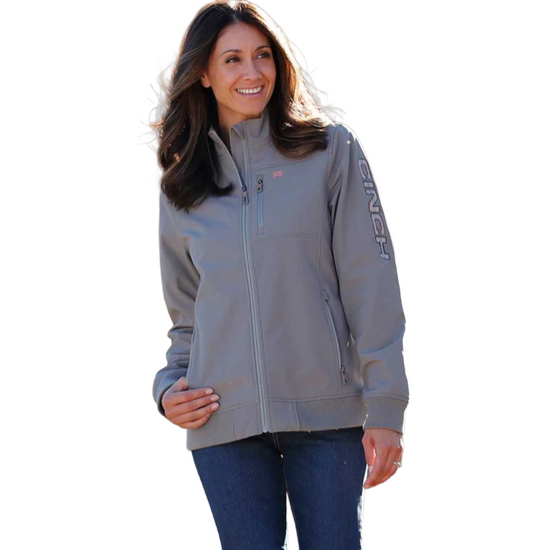 Cinch Ladies Grey Bonded Canvas Jacket MAJ9902003