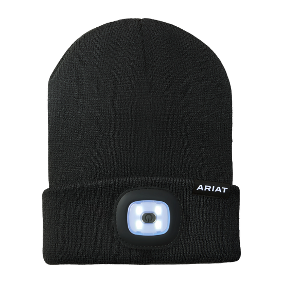 Ariat Rebar Headlight Black Beanie Cap 10064020