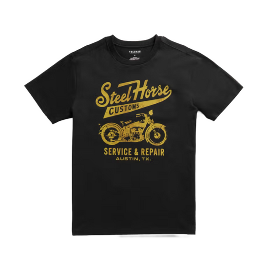 Tecovas Men's Steel Horse Black & Gold T-Shirt 40427BKG