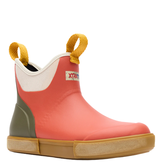 XTRATUF Ladies Vintage Coral Ankle Deck Boots XWABV401