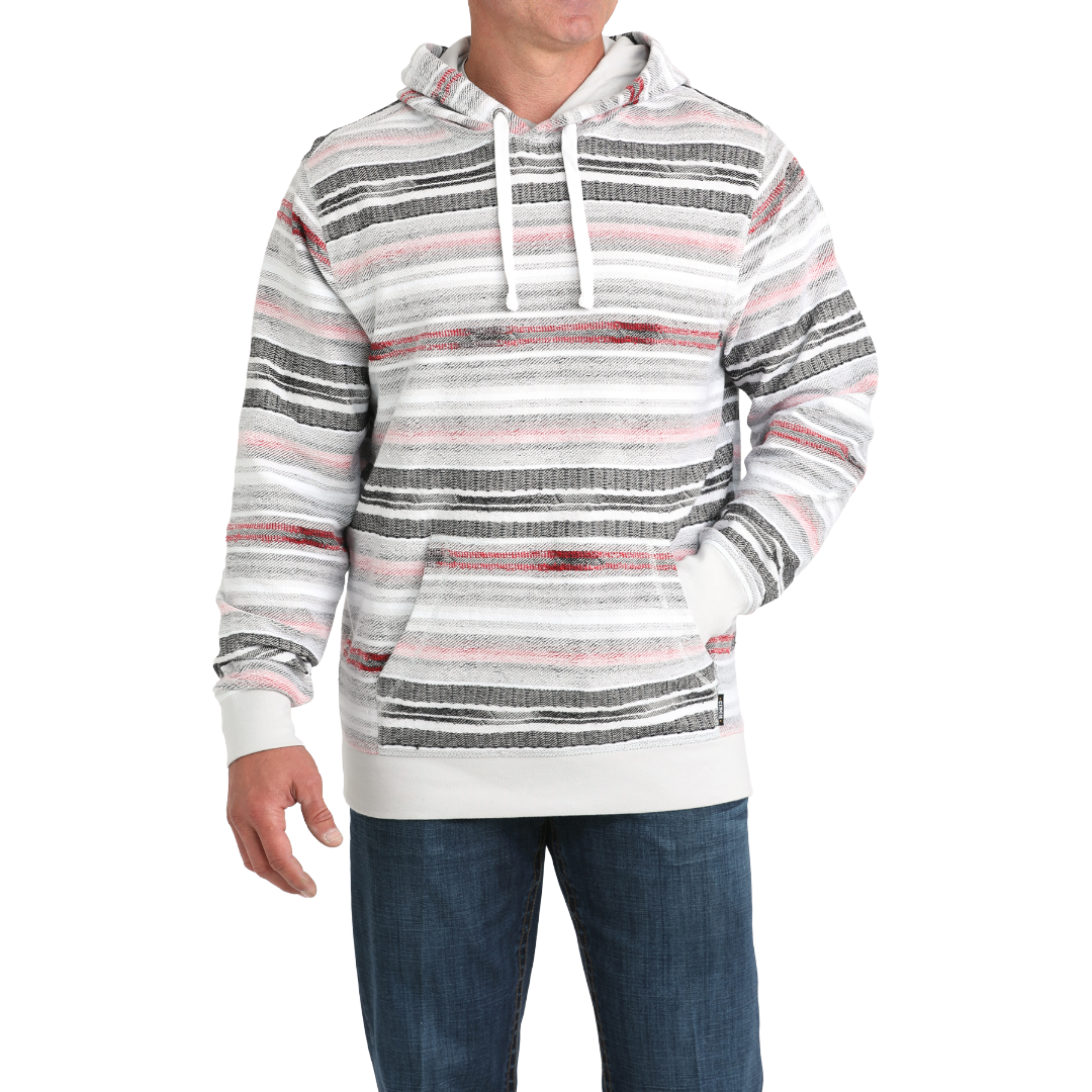 Cinch Men's Multicolor Stripe Knit Pullover Hoodie MWK1241002