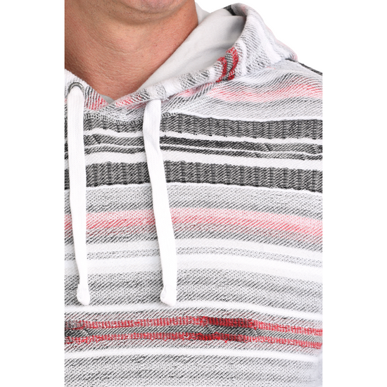 Cinch Men's Multicolor Stripe Knit Pullover Hoodie MWK1241002