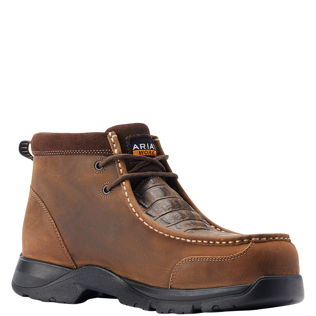 Ariat Men's Edge LTE Moc Composite Toe Brown Work Boot 10044578