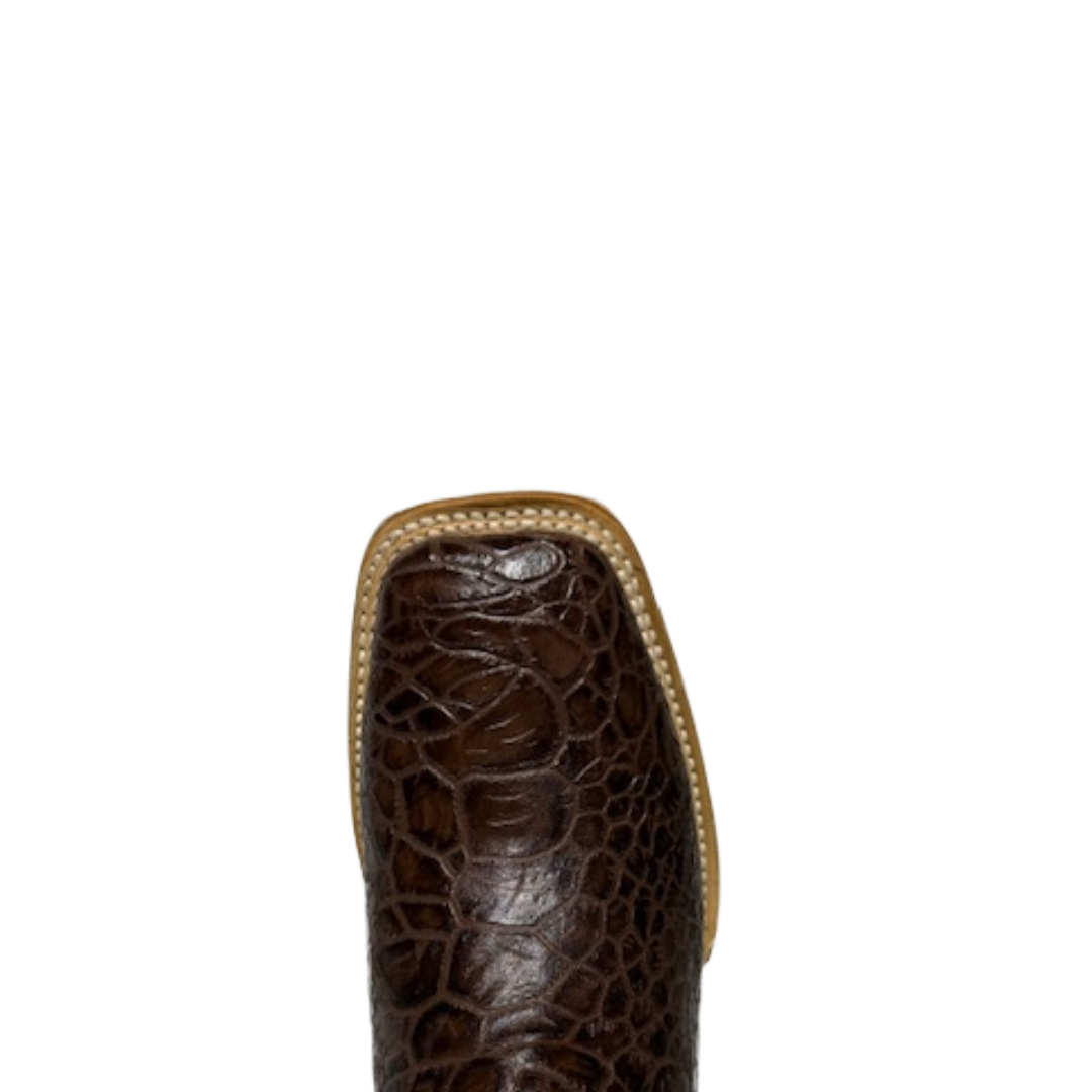 Cowtown Men's Brown Sea Turtle Print Leather Western Boot Q6044