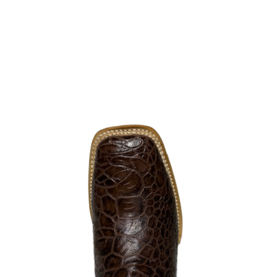 Cowtown Men's Brown Sea Turtle Print Leather Western Boot Q6044
