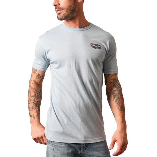 Kimes Ranch Men's Spangled Stonewash Denim Blue T-Shirt MSH0000173-BL084