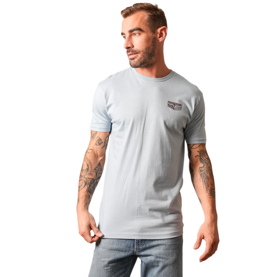 Kimes Ranch Men's Spangled Stonewash Denim Blue T-Shirt MSH0000173-BL084