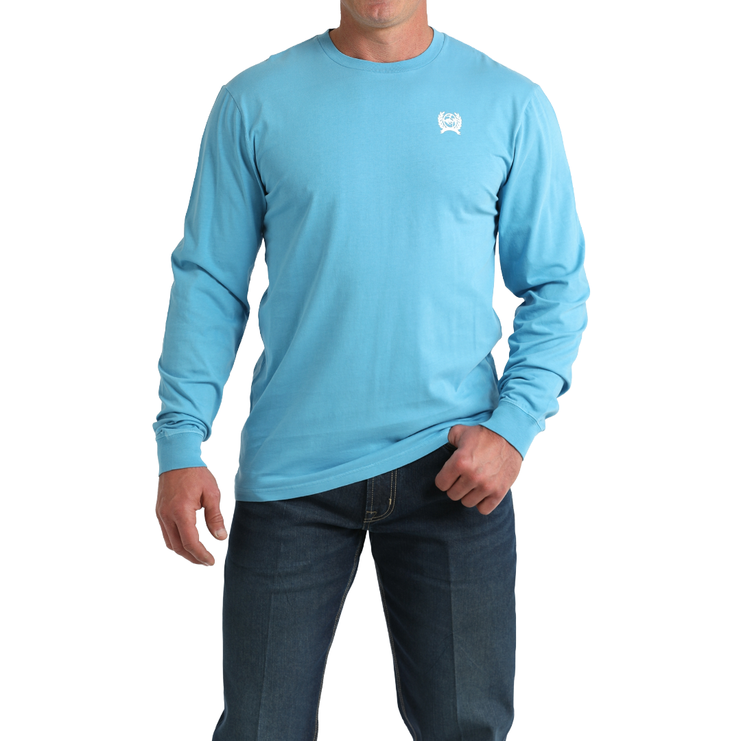 Cinch Men's Blue Classic Logo Graphic T-Shirt MTK1721021