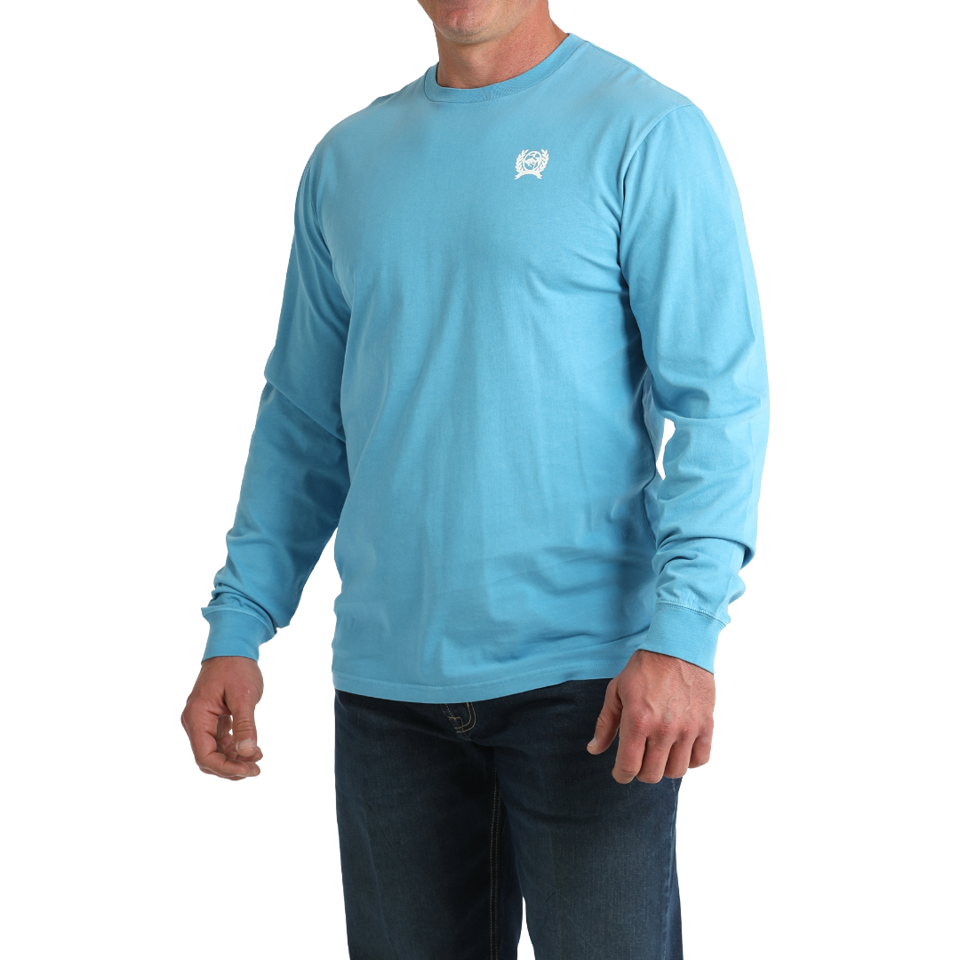 Cinch Men's Blue Classic Logo Graphic T-Shirt MTK1721021