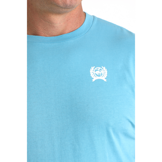 Cinch Men's Blue Classic Logo Graphic T-Shirt MTK1721021
