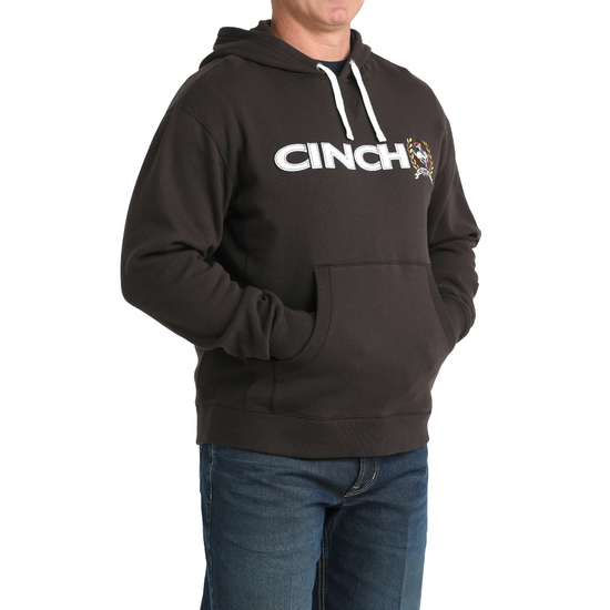 Cinch Men's Brown Logo Pullover Hoodie MWK1185025