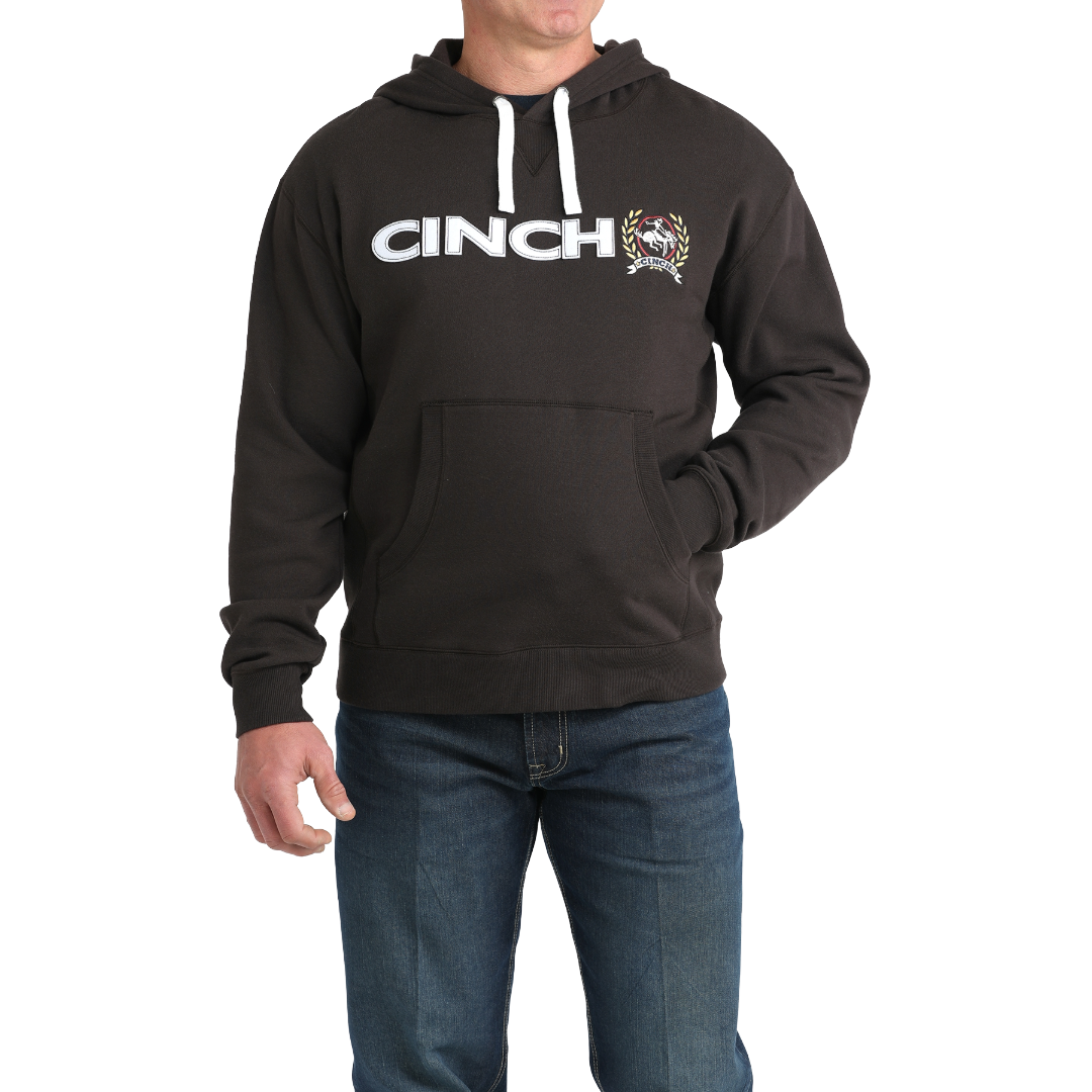 Cinch Men's Brown Logo Pullover Hoodie MWK1185025