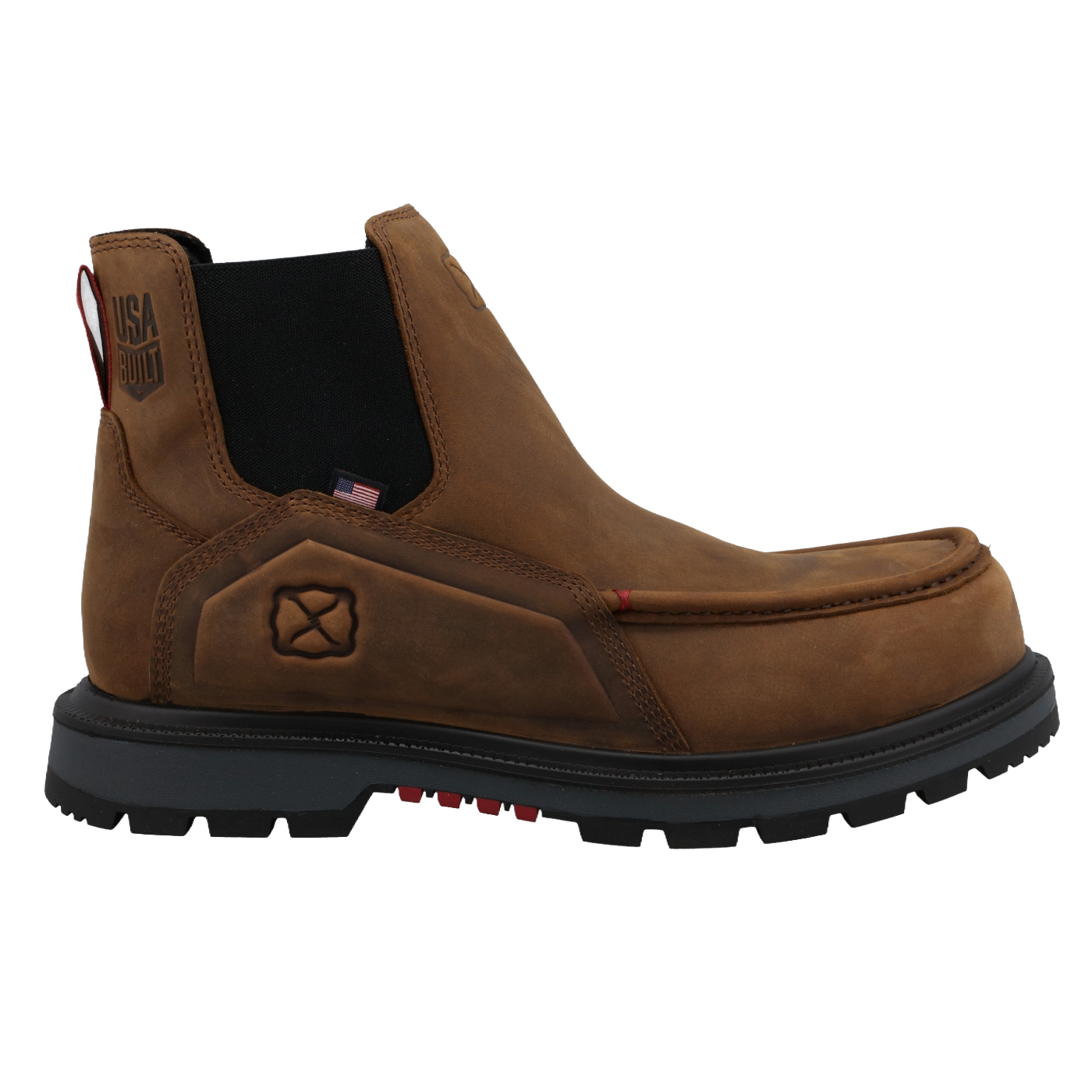 Twisted X Men's Brown & Black 6" Chelsea Work Boot MDAN001