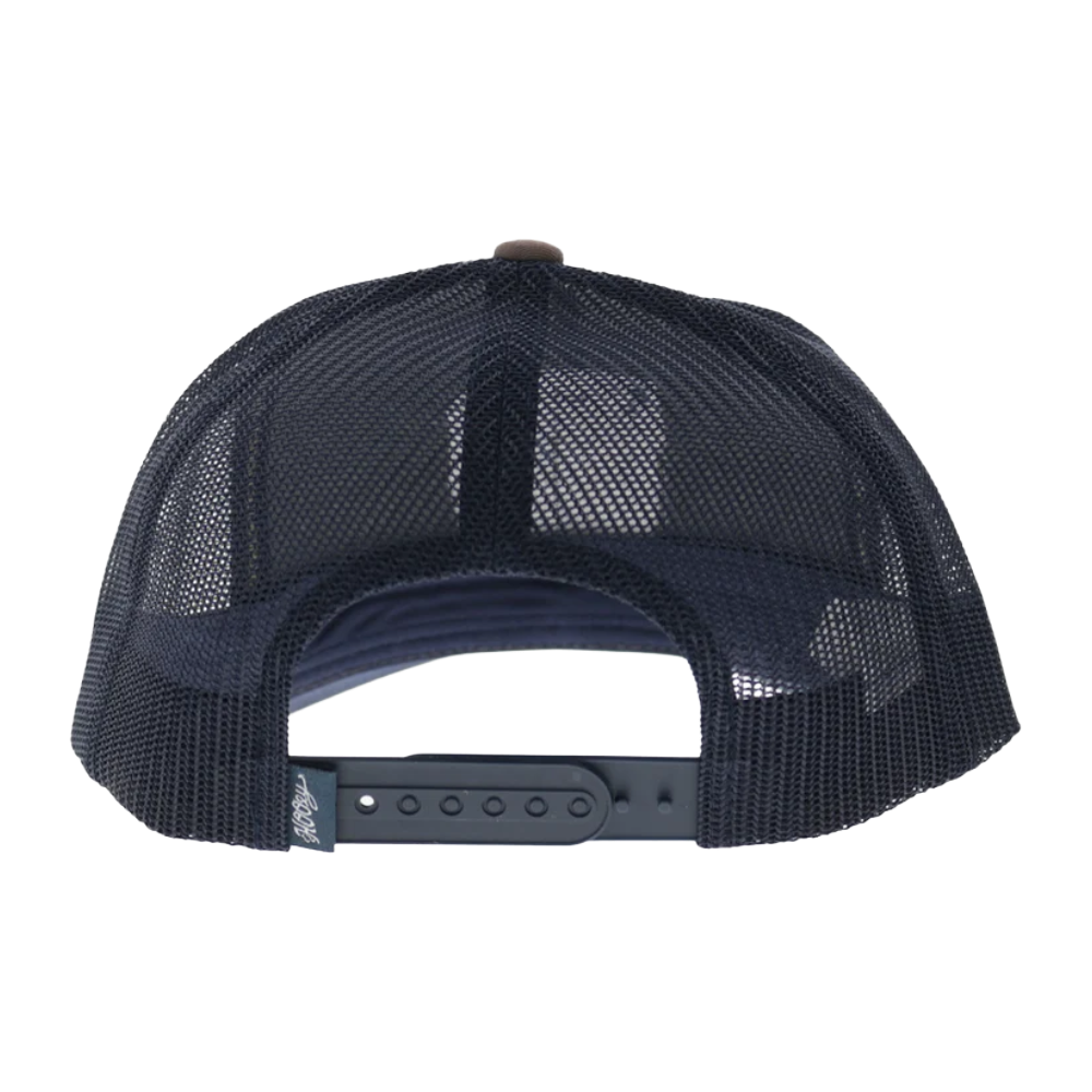 Hooey Zenith Tan & Navy 6-Panel Trucker Cap 2624T-TNNV