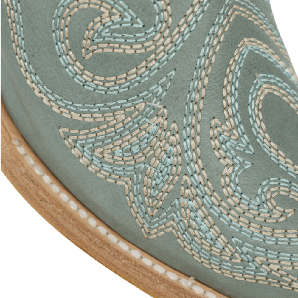 Corral Ladies Aqua Curved Embroidery Pattern Tall Top Western Boot Z5594