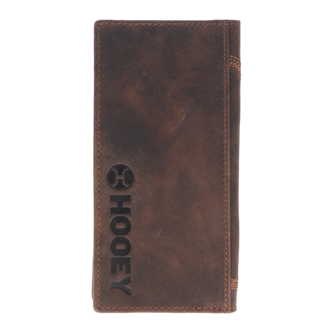 Hooey Wyatt Smooth Brown Stitched Rodeo Wallet HW040-BR
