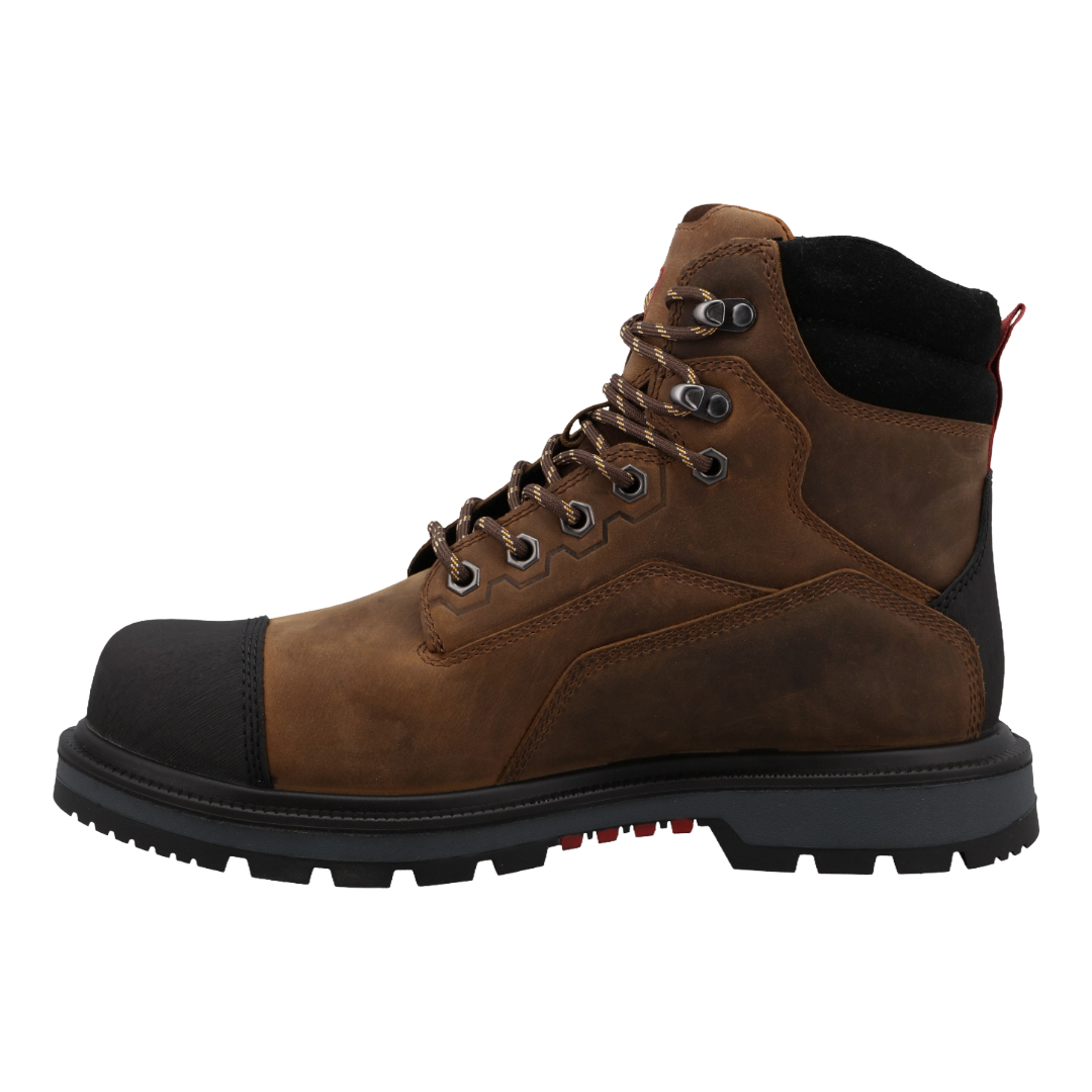 Twisted X Men's Brown & Black Leather Nano Toe 6" Work Boot MDANW01
