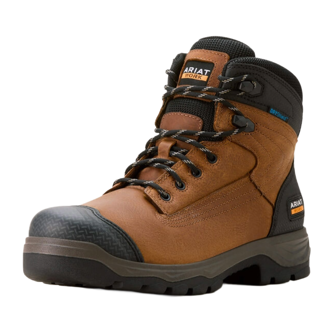 Ariat Men's Brown Turbo Duratread XTR 6" Waterproof Work Boot 10054292