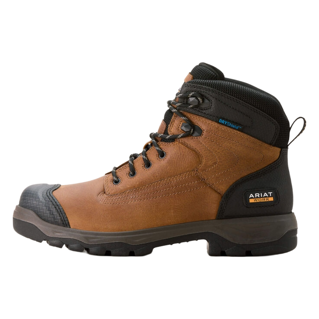 Ariat Men's Brown Turbo Duratread XTR 6" Waterproof Work Boot 10054292