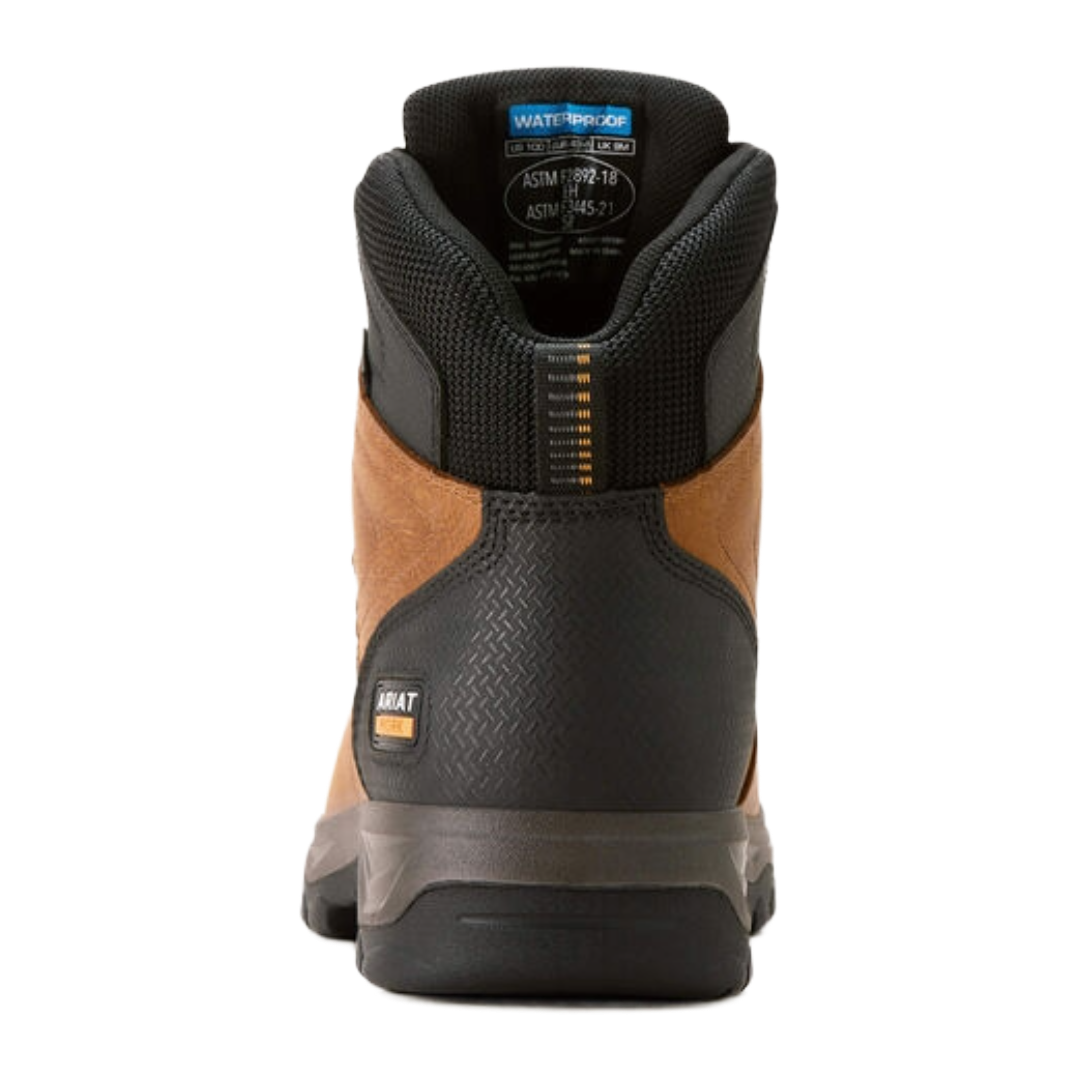 Ariat Men's Brown Turbo Duratread XTR 6" Waterproof Work Boot 10054292