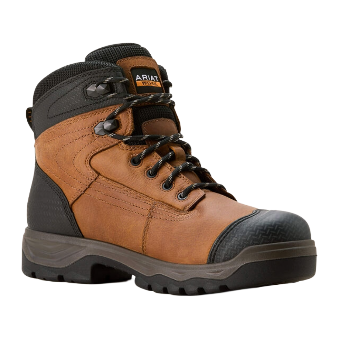 Ariat Men's Brown Turbo Duratread XTR 6" Waterproof Work Boot 10054292