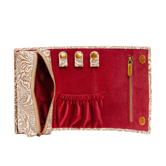 Loyal West Ladies Canyon White Embossed Jewelry Case LW-SS25-093-JO