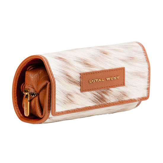 Loyal West Ladies Canyon Brown & White Hair-on Jewelry Case LW-SS25-091-JO