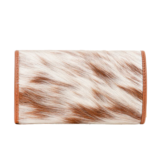 Loyal West Ladies Canyon Brown & White Hair-on Jewelry Case LW-SS25-091-JO