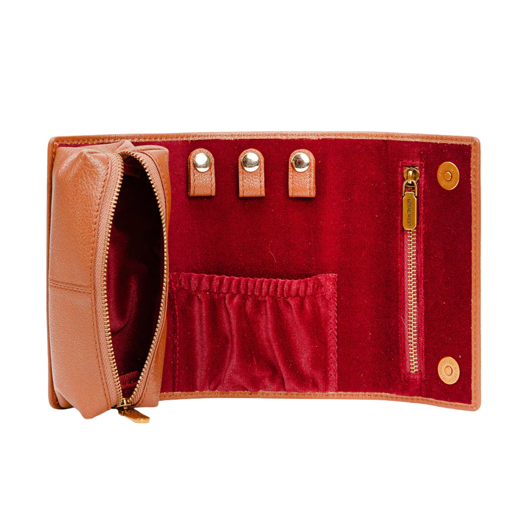 Loyal West Ladies Canyon Brown & White Hair-on Jewelry Case LW-SS25-091-JO