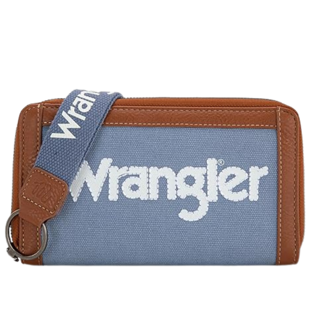 Wrangler Jean Blue Logo Wristlet Wallet WG142-W006JN