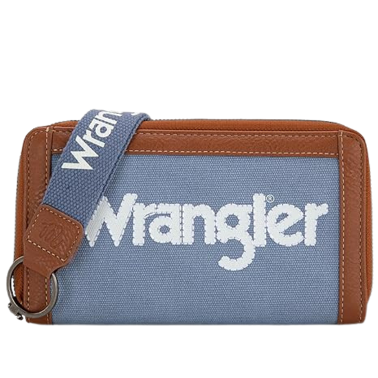 Wrangler Jean Blue Logo Wristlet Wallet WG142-W006JN
