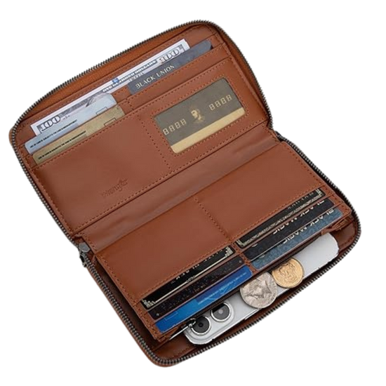 Wrangler Jean Blue Logo Wristlet Wallet WG142-W006JN