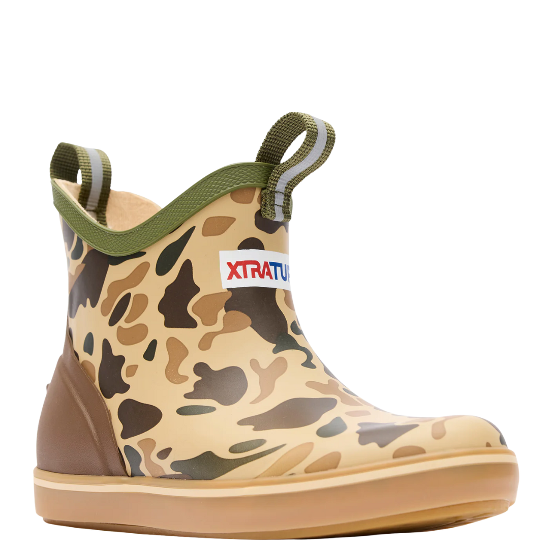 XTRATUF Little Boy's Duck Camo Ankle Deck Boots XKABDCMC