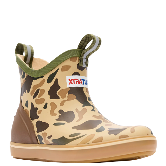 XTRATUF Little Boy's Duck Camo Ankle Deck Boots XKABDCMC